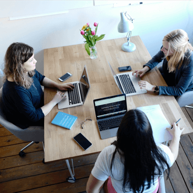 The eComPreP SEO team working together in Fulham